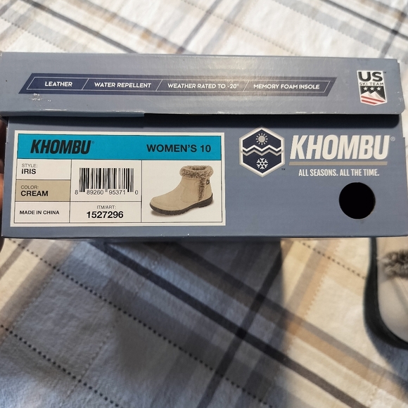 Khombu Iris Women's Faux Fur Lined Suede Winter Boots Cream Size 10M - Picture 6 of 9